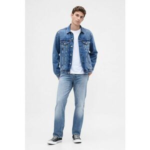Blugi relaxed fit cu croiala dreapta - Albastru imagine