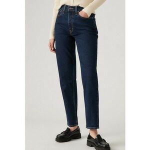 Blugi mom fit cu talie inalta 80's - Bleumarin imagine