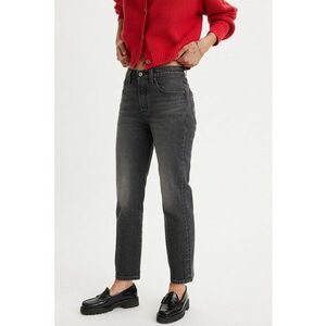 Blugi crop cu croiala dreapta 501® - Gri imagine