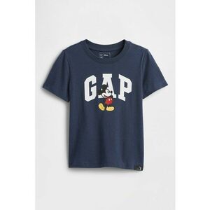 Tricou de bumbac cu logo contrastant - Albastru ultramarin imagine
