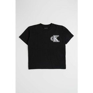 Tricou din bumbac cu aplicatie logo - Negru imagine