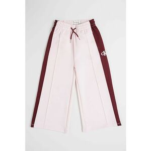 Pantaloni de trening cu detaliu logo - Visiniu/Roz deschis imagine