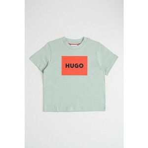 Tricou de bumbac cu imprimeu logo - Albastru pastel imagine