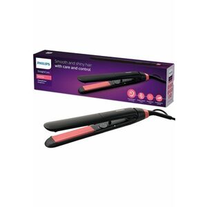 Placa de par StraighCare Essential BHS376/00 - tehnologie ThermoProtect - placi cu infuzie de cheratina - Negru imagine