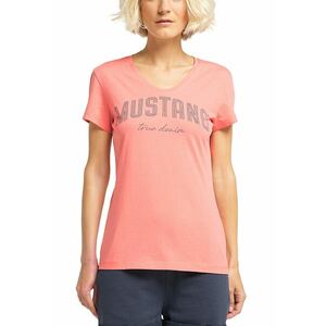 Tricou cu imprimeu logo - Roz somon imagine