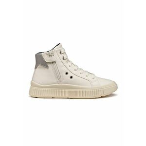Tenisi mid-high cu fermoar - Gri deschis/Crem imagine