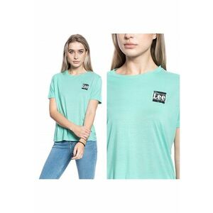 Tricou Dama - Tee Relaxat - Compozitie Material: 100% Vascoza - Croi: Regular Fit - Inchidere: Fara - Model Dominant: Print - Logo - S - Albastru - 1 Bucata imagine