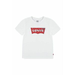 Tricou cu imprimeu logo frontal - Rosu/Alb optic imagine