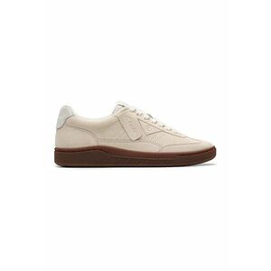 Pantofi sport din piele intoarsa cu sireturi - Alb fildes imagine