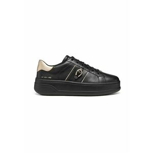 Pantofi sport de piele cu platforma Mixed - Auriu/Negru imagine