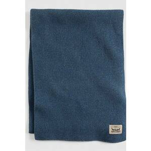 Fular tricotat din bumbac - Albastru indigo imagine