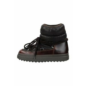 Ghete flatform cu sireturi Snowhill - Maro inchis imagine