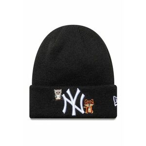 Caciula cu logo New York Yankees Tod Icon - Negru/Alb murdar imagine