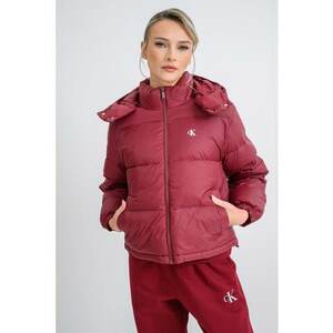 Geaca relaxed fit cu umplutura de puf - Visiniu imagine