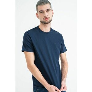 Tricou cu detaliu logo - Bleumarin imagine