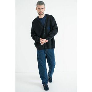 Cardigan lejer cu nasturi - Negru imagine