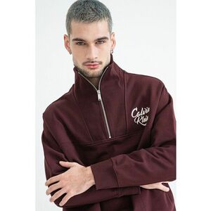 Bluza de trening cu fenta cu fermoar - Maro cognac imagine