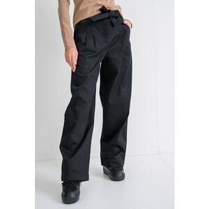 Pantaloni lejeri cu snur de ajustare asortat - Negru imagine