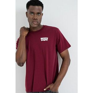 Tricou cu imprimeu logo - Rosu inchis imagine