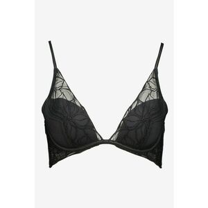 Sutien push-up cu dantela - Negru imagine