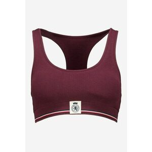Bustiera racerback cu logo - Visiniu imagine