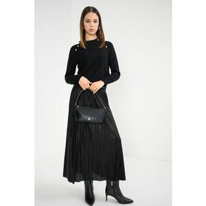 Pulover cu decolteu rotund - Auriu/Negru imagine