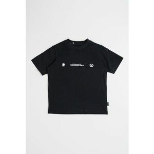 Tricou din bumbac cu imprimeu - Alb/Negru imagine