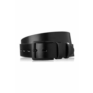 Curea pentru pantaloni din piele pentru barbati Brodrene OPM-08 Catarama neagra Latime 4 Latime Lungime - Negru imagine