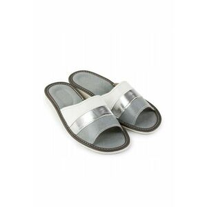 Papuci Piele 35484 - Gri imagine