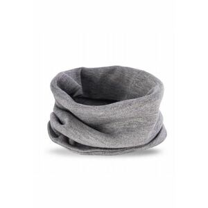Fular circular - pentru barbati - pentru iarna - 30 x 35 cm - Gri deschis imagine