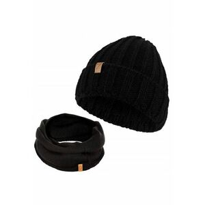 Set caciula cu fular barbati Brodrene - Acril - Negru imagine
