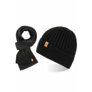 Set caciula cu fular barbati Brodrene - Acril - Negru imagine