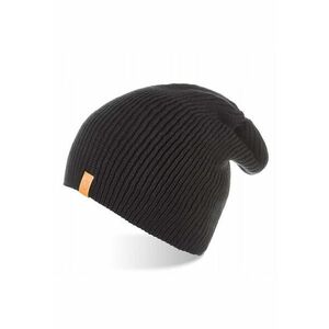 Caciula de iarna pentru barbati - Brodrene - Acril/Lana - 56-60 cm - Negru imagine