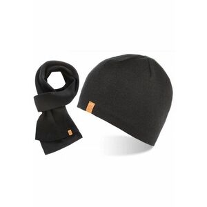 Set caciula cu fular barbati Brodrene - Acril - Negru imagine