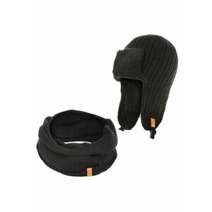Set caciula cu fular barbati Brodrene - Acril - Negru imagine