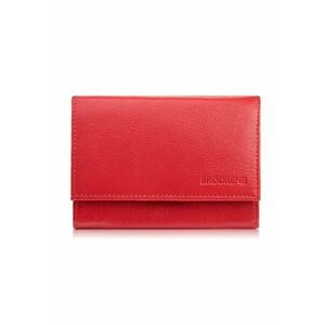 Portofel de dama din piele - Brodrene G-25 - RFID 13x10x4 - rosu imagine