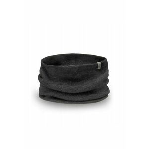 Fular circular - pentru barbati - pentru iarna - 30 x 35 cm - Gri inchis imagine