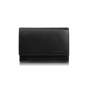 Portofel de dama din piele - Brodrene G-25 - RFID 13x10x4 - Negru imagine