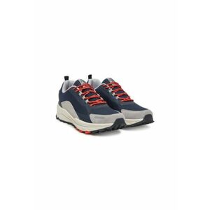 Pantofi sport din plasa cu garnituri din piele intoarsa Vortec - Bleumarin imagine