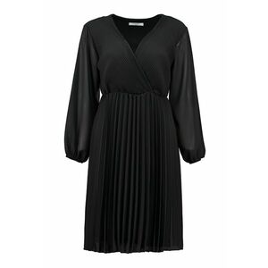 Rochie plisata cu maneci semitransparente imagine