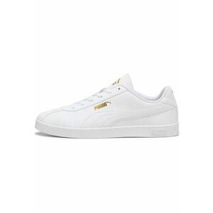 Pantofi sport Club II unisex de piele ecologica cu logo - Alb imagine