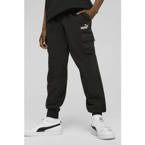 Pantaloni cargo cu talie elastica - Negru imagine