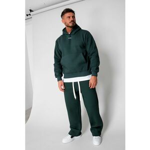 Set Urban Winter hanorac si pantalon drept 19396 - Verde imagine