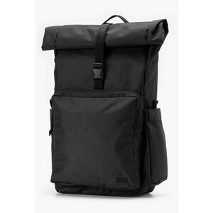 Rucsac uni cu buzunar frontal cu fermoar - Negru imagine