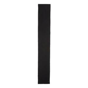 Fular striat din bumbac si casmir - Negru imagine