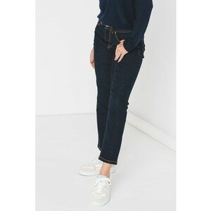 Blugi slim fit cu talie inalta - Bleumarin imagine