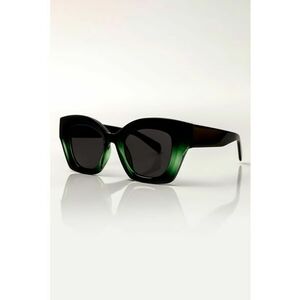 Ochelari de soare supradimensionati polarizati - Negru/Verde deschis imagine