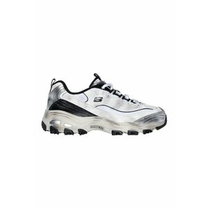 Pantofi sport din piele cu aspect uzat D'lites Vintage Vision - Negru/Alb murdar imagine