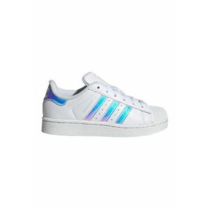 Pantofi sport cu detalii cu model holografic Superstar II - Alb optic/Albastru deschis imagine