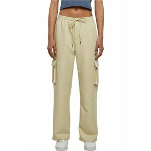 Pantaloni cargo cu croiala ampla si snur de ajustare - Bej imagine